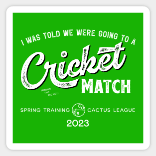 Cricket Match Spring Training Sticker